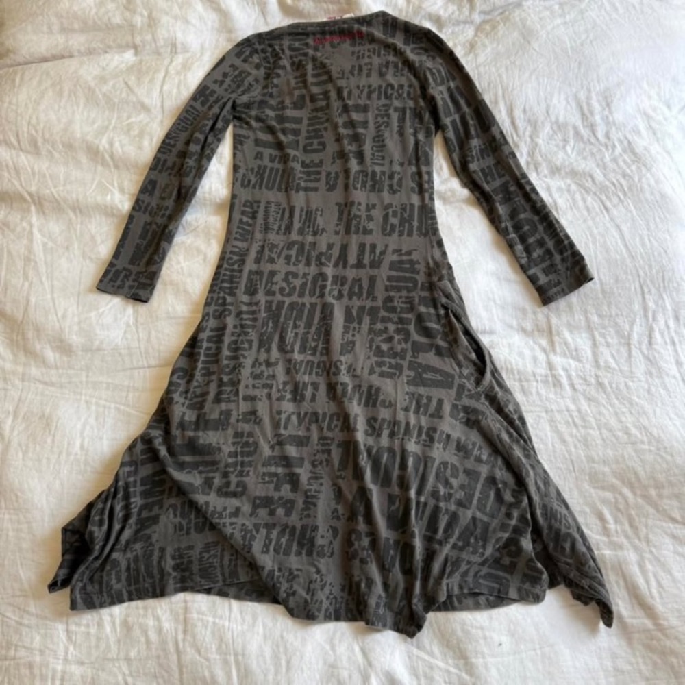 Rare subversive drop waist Desigual 90s dress - Picture 4 of 6